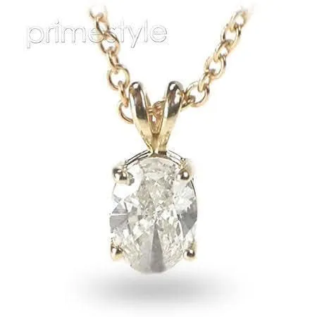 0.35-1.50 CT Oval Cut Diamonds - Solitaire Pendant