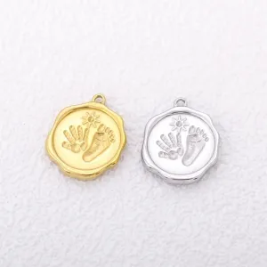 1 Piece 16*20mm 304 Stainless Steel Geometric Pendant