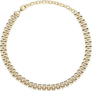 10mm Choker Necklaces for Women 18k Gold Plated Copper Cuban Link Chain Gold Choker Necklace Italian Jewelry Gifts for Wife,16 Inch