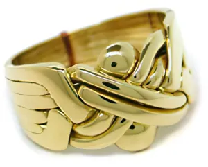 14K Gold 6 Band Puzzle Ring 6B141