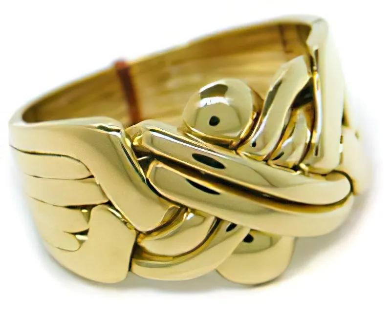 14K Gold 6 Band Puzzle Ring 6B141