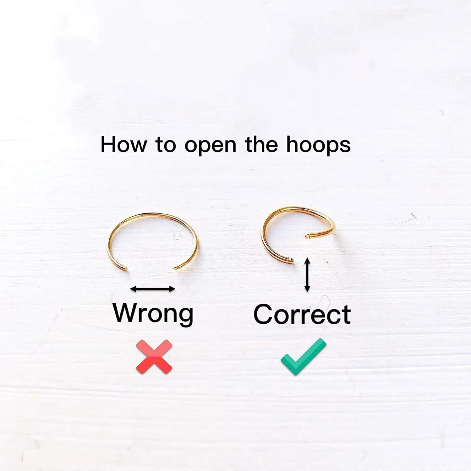 14K Gold Plated Solid 925 Sterling Silver Nose Ring Hoop for Women - Small Thin Dainty Nose Piercing Jewelry, 8mm 20 gauge