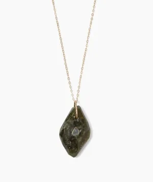 14k Green Garnet Necklace