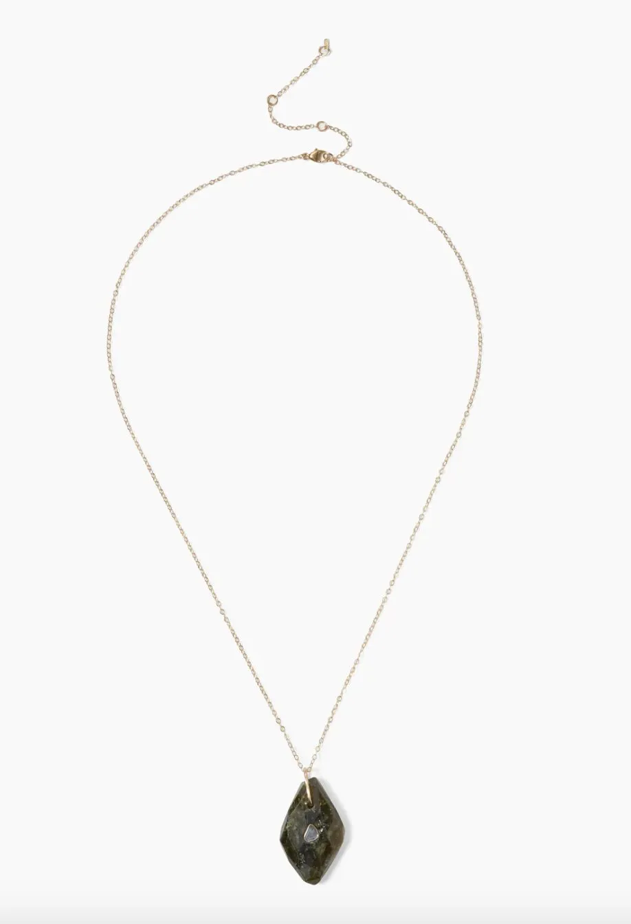 14k Green Garnet Necklace