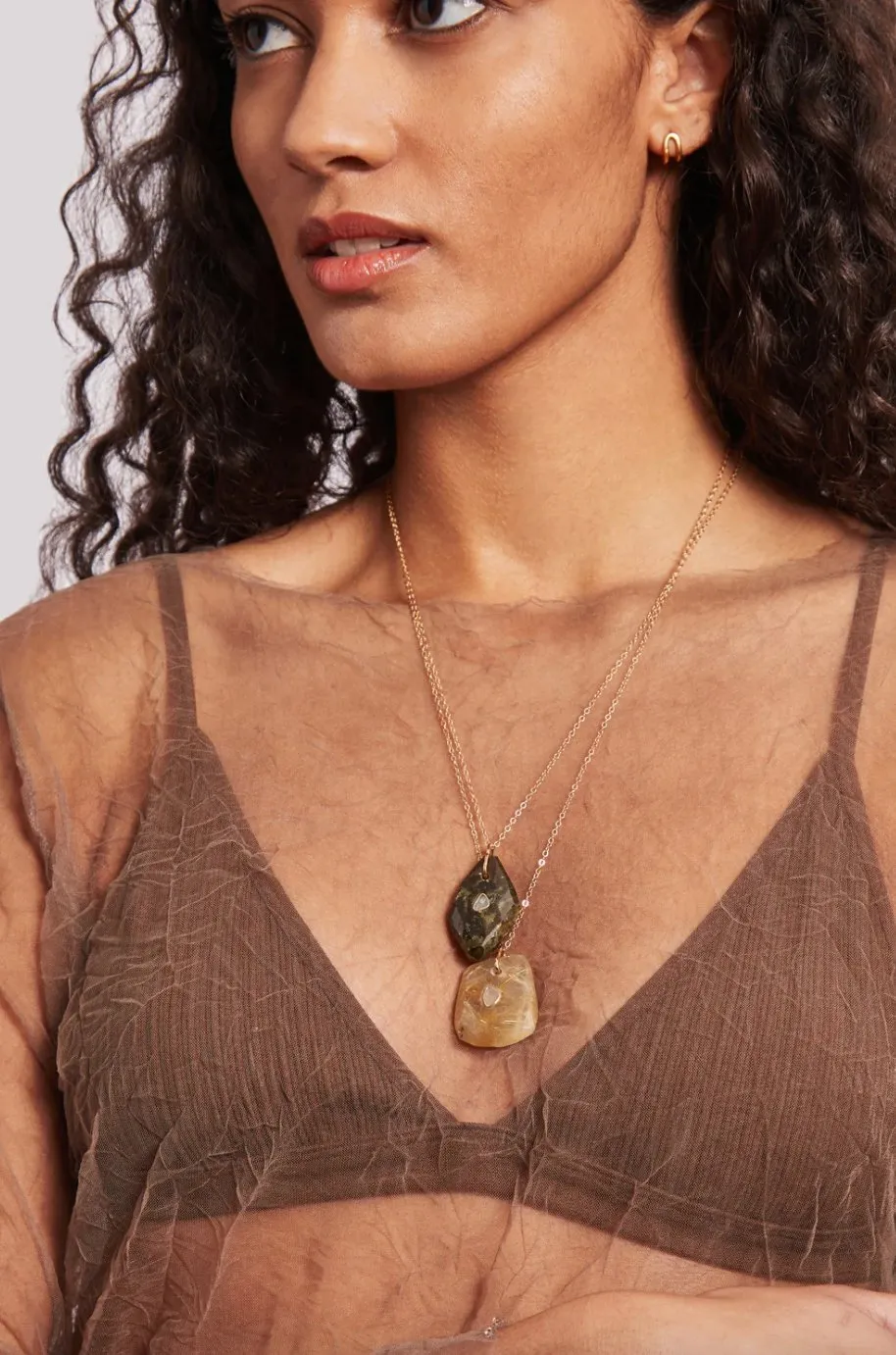 14k Green Garnet Necklace