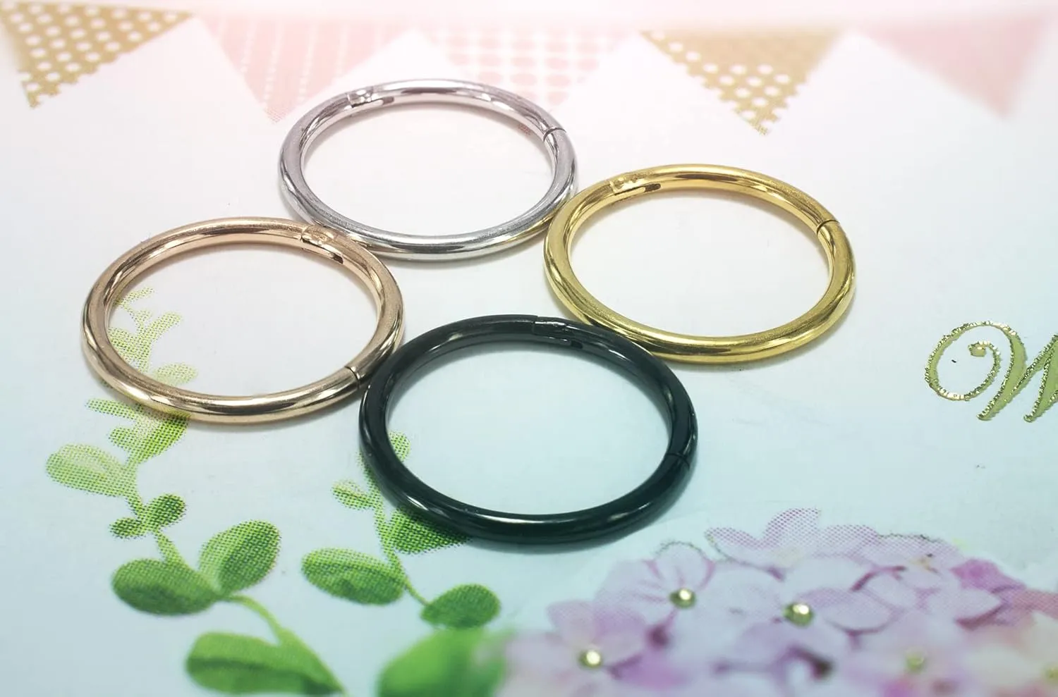 16G 18G 20G Stainless Steel Hinged Clicker Segment Septum Nose Lip Ring Hoop Cartilage Tragus Sleeper Earrings Body Piercing Jewelry for Women Men 6mm 7mm 8mm 9mm 10mm Mix Colors A Set