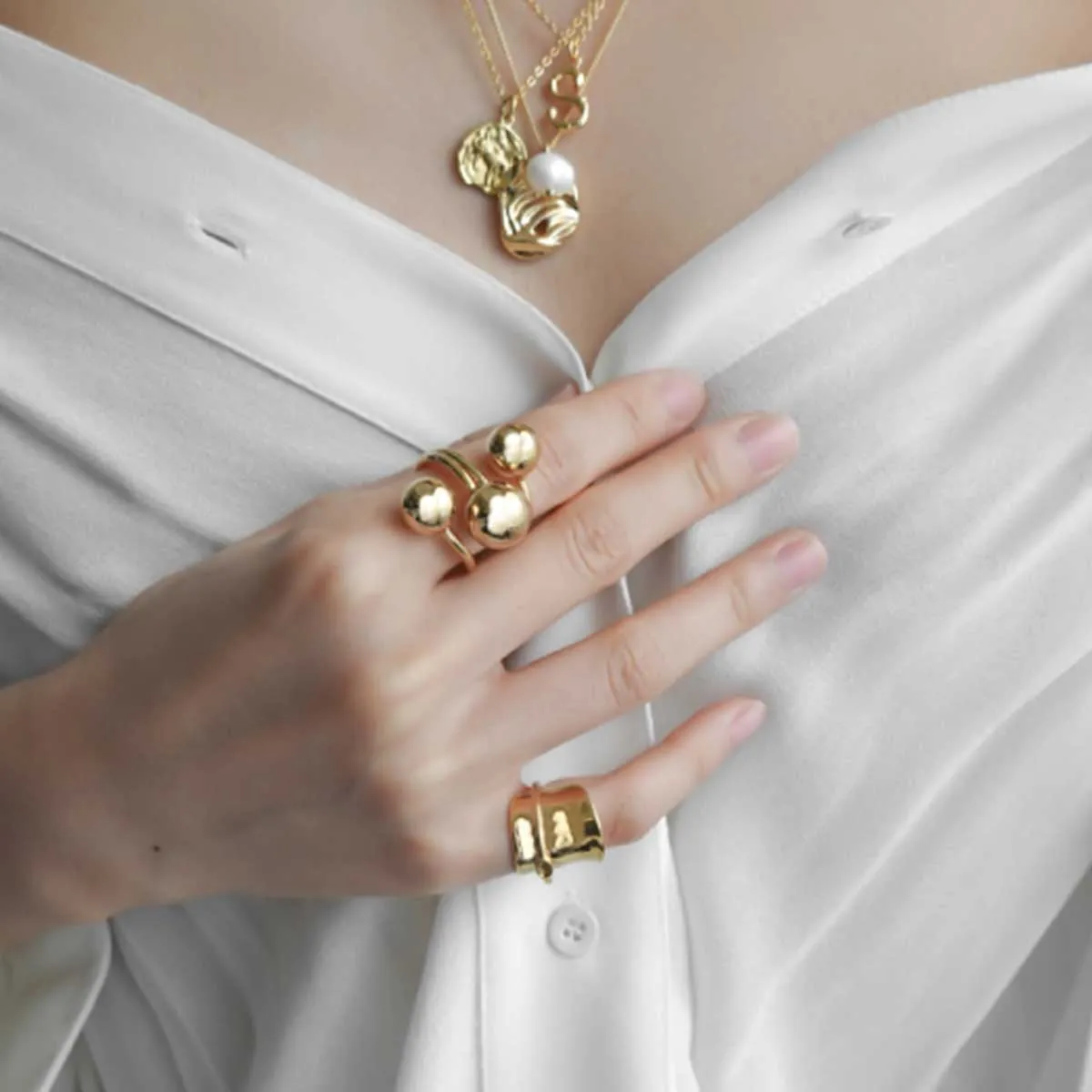 18K Gold Plated Yui Statement Ring