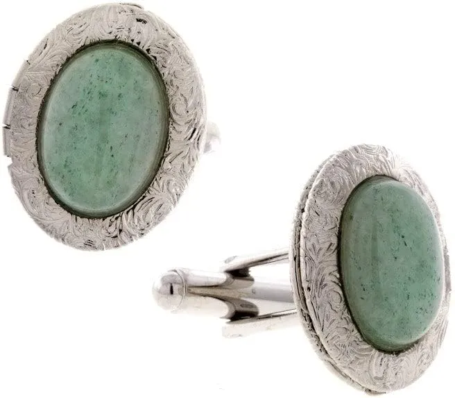 1928 Jewelry Mens Vintage Style Mother Of Pearl Oval Photo Locket Cufflinks