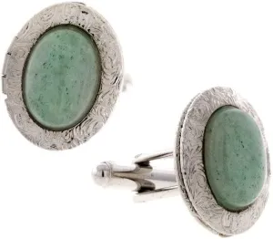 1928 Jewelry Mens Vintage Style Mother Of Pearl Oval Photo Locket Cufflinks