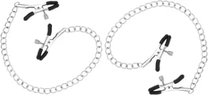 2PCS Body Clips Body Clamps Non Piercing Body Ring Women's Faux Body Piercing Jewelry Body Chain Body Rings Body Clips Adjustable Pressure Body Clamps Body Chains Necklace Stainless Steel Great Gift