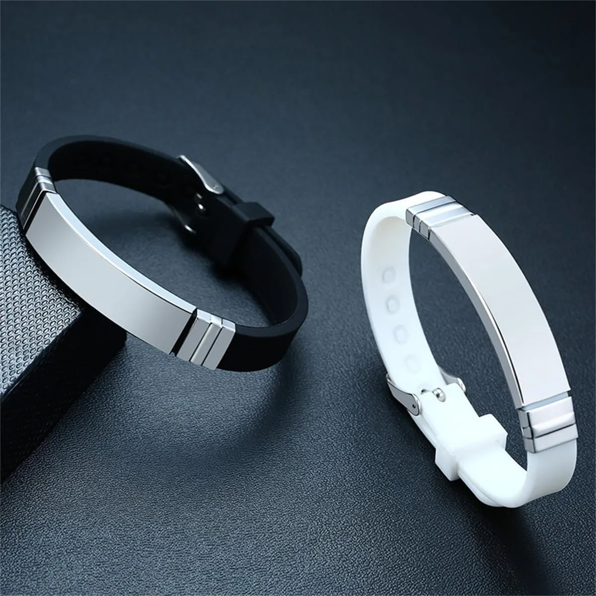 2Pcs Religious Inspirational Bible Quote Personalized Silicone Watch Bands Bracelet Adjustable Motivational Encouragement ID Bracelets for Men Women