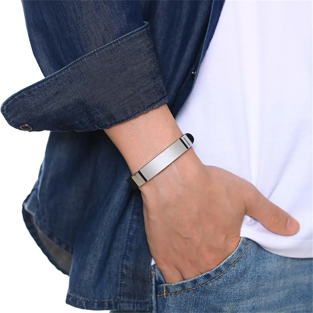2Pcs Religious Inspirational Bible Quote Personalized Silicone Watch Bands Bracelet Adjustable Motivational Encouragement ID Bracelets for Men Women