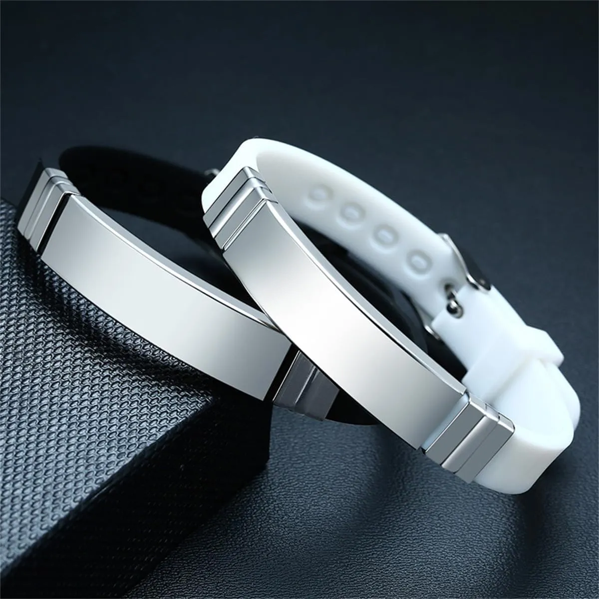 2Pcs Religious Inspirational Bible Quote Personalized Silicone Watch Bands Bracelet Adjustable Motivational Encouragement ID Bracelets for Men Women