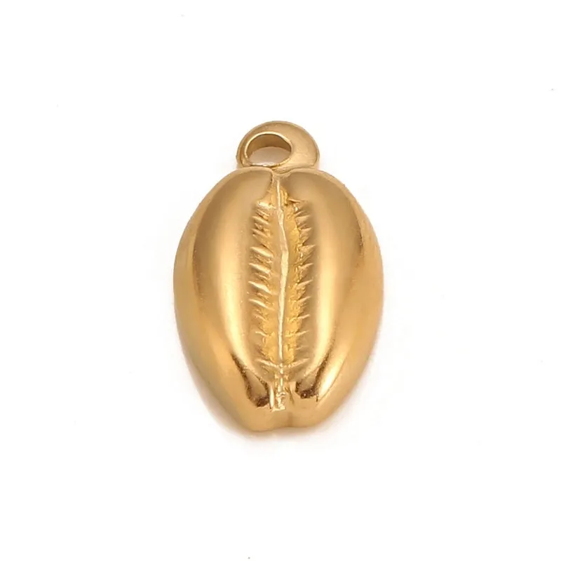 3 PCS/Package 19*10mm 304 Stainless Steel Shell Pendant