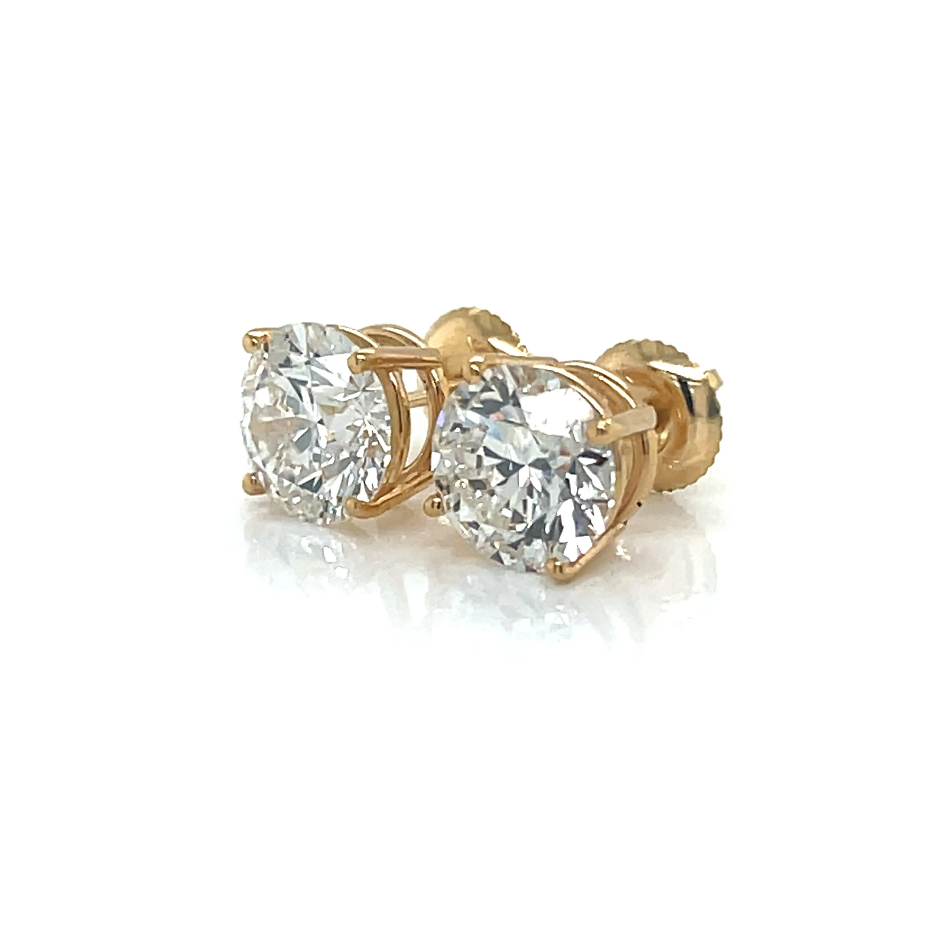 3CT Diamond Stud Earrings