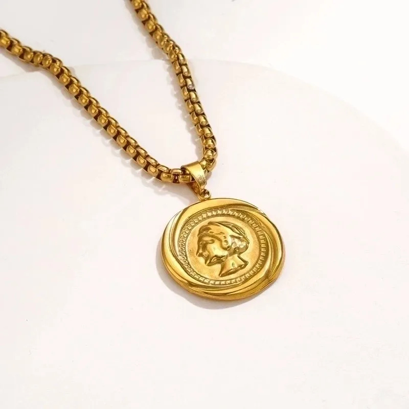 5 PCS/Package Stainless Steel Crown Pendant