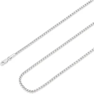 925 Sterling Silver Rope Chain Lobster Clasp 2.5mm Silver Chain for Men Women Silver Necklace Chain 16-30 Inches