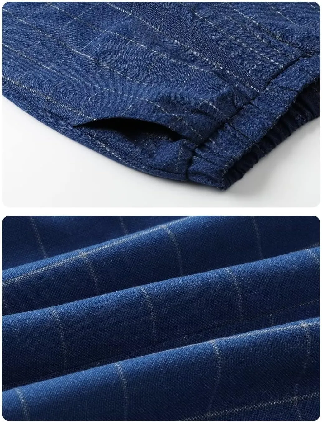 A&J DESIGN Boys' 3-Piece Suits Set Thick Jacket Pants Bow Tie Kids Plaid Formal Outfits