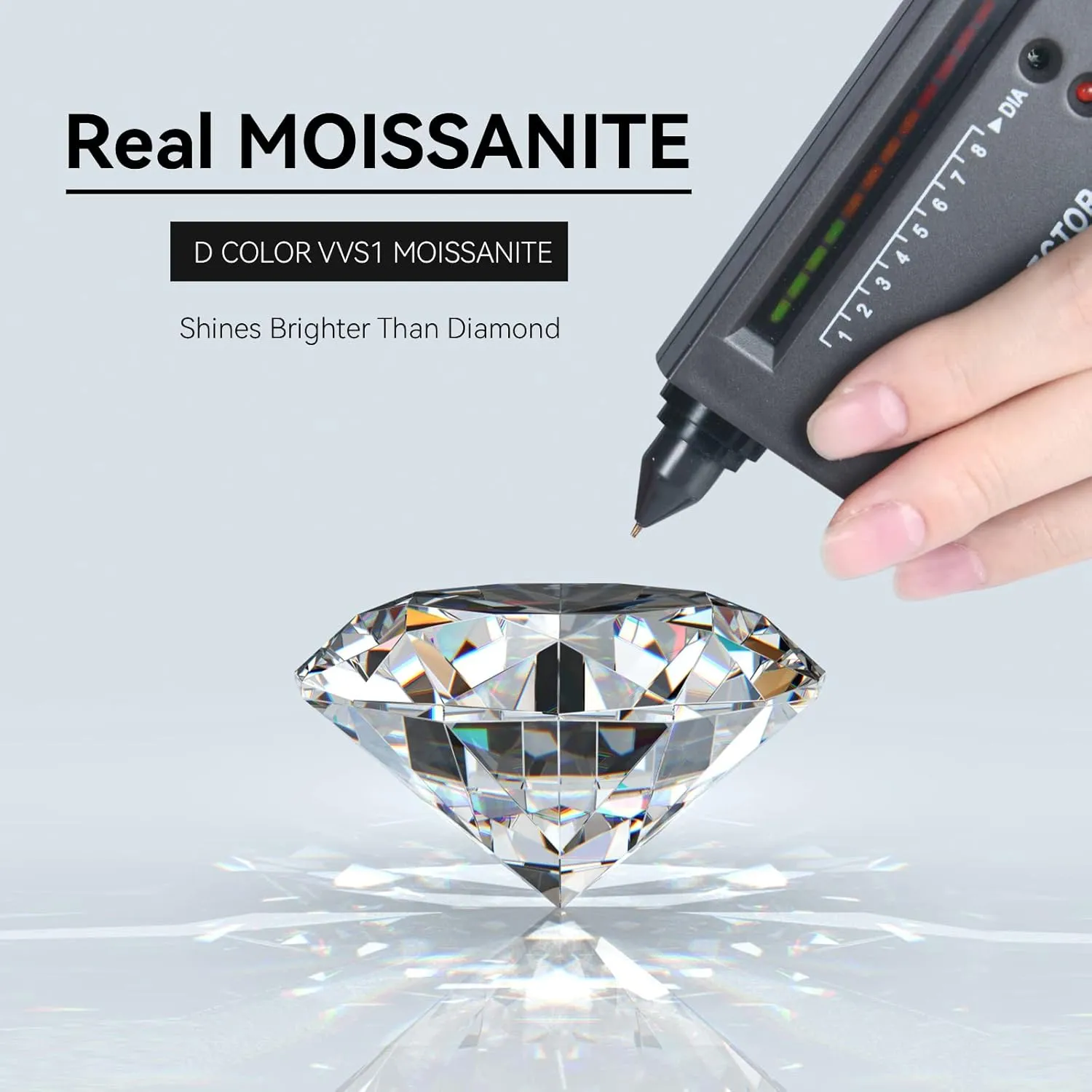 AINUOSHI Infinity Moissanite Necklaces for Women, 925 Sterling Silver Moissanite Pendant Necklace 2ct D Color VVS1 Clarity, White Gold Plated Dainty Necklace for Women Jewelry Gifts
