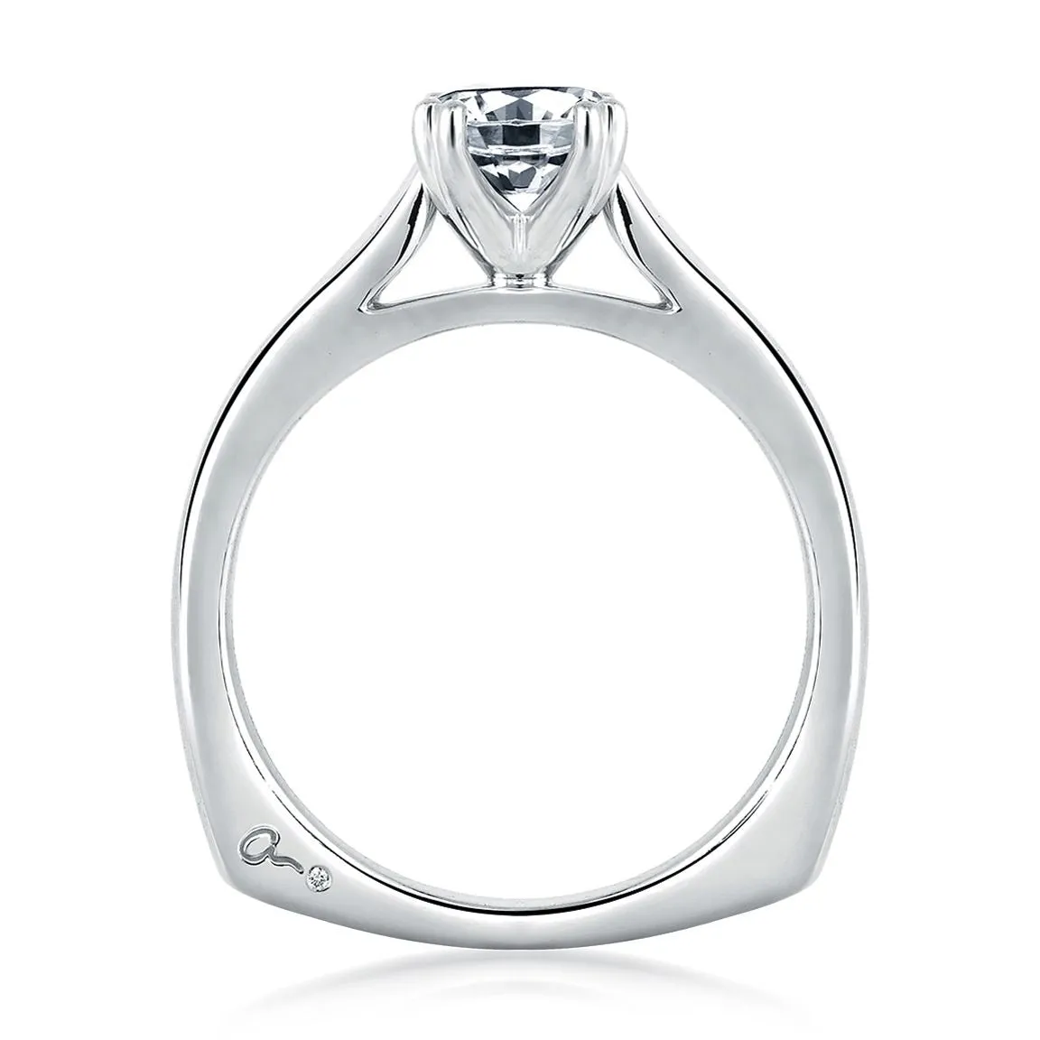 A.Jaffe Engagement Rings Classic Double Prong Solitaire Engagement Ring MES166/00