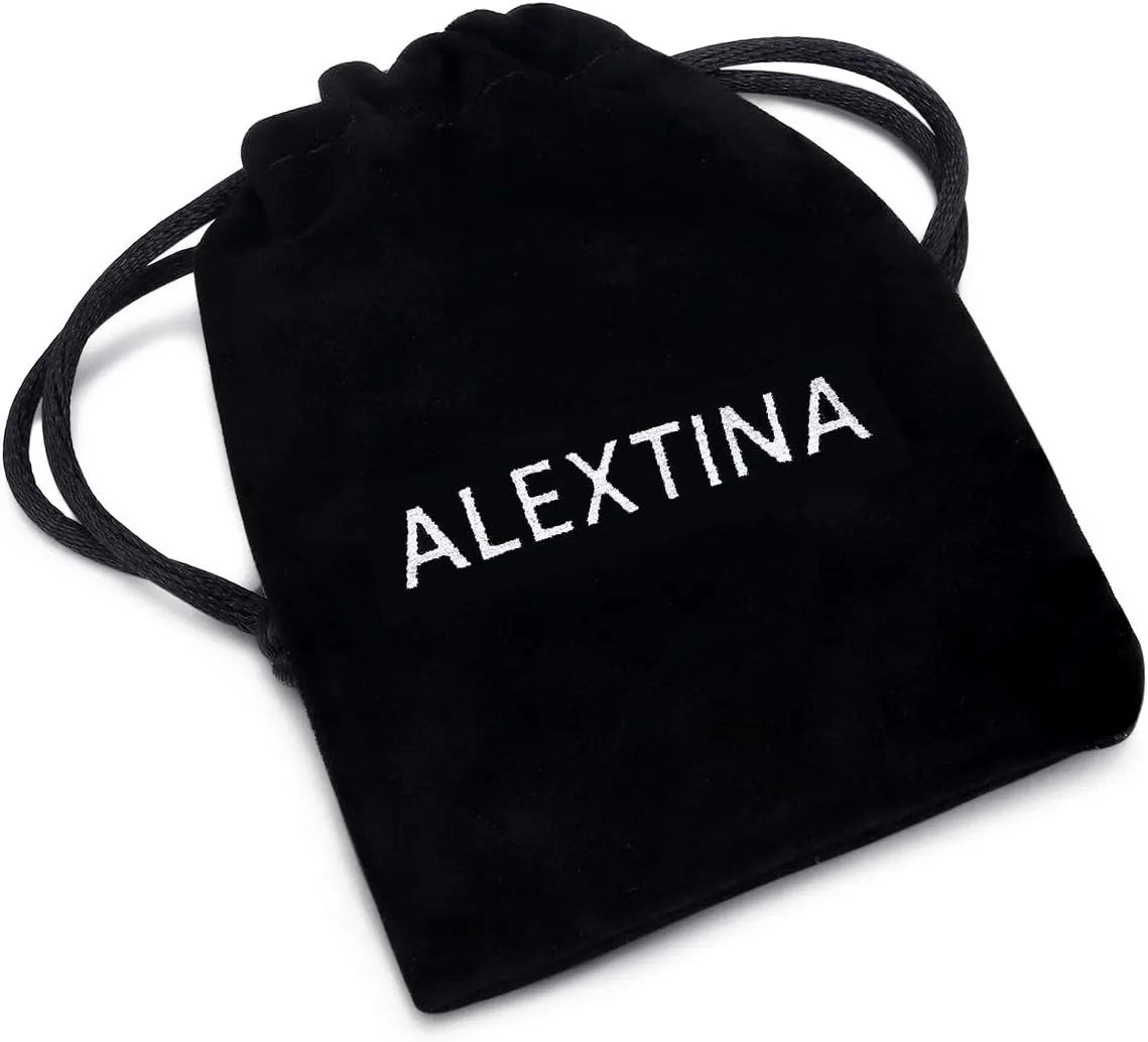 ALEXTINA Anxiety Ring for Women Men Fidget Rings - 6mm 8mm Stainless Steel Spinner Rings for Anxiety Relief Items for Women Silver Rose Gold Rainbow Sandblast Glitter Finish
