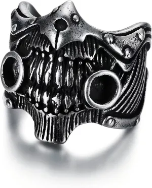 Alien Venom Mouth Rings for men Horror Animal Ring Hip Hop Biker 316 Stainless Steel Rings Iced Out Jewelry Punk Ring Cocktail Party Ring Vintage Gothic Devil Demon Skull Style mens fashion rings