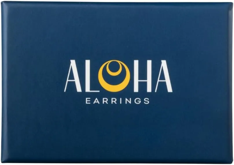 Aloha Earrings Round Halo Crystal Clip On Stud Earrings