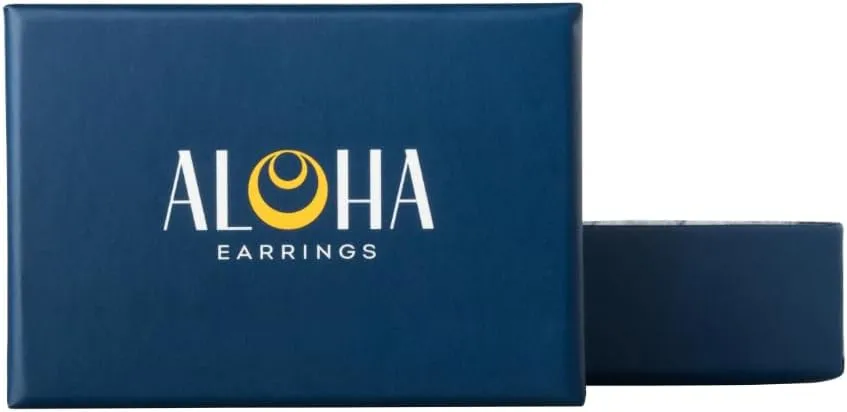Aloha Earrings Round Halo Crystal Clip On Stud Earrings