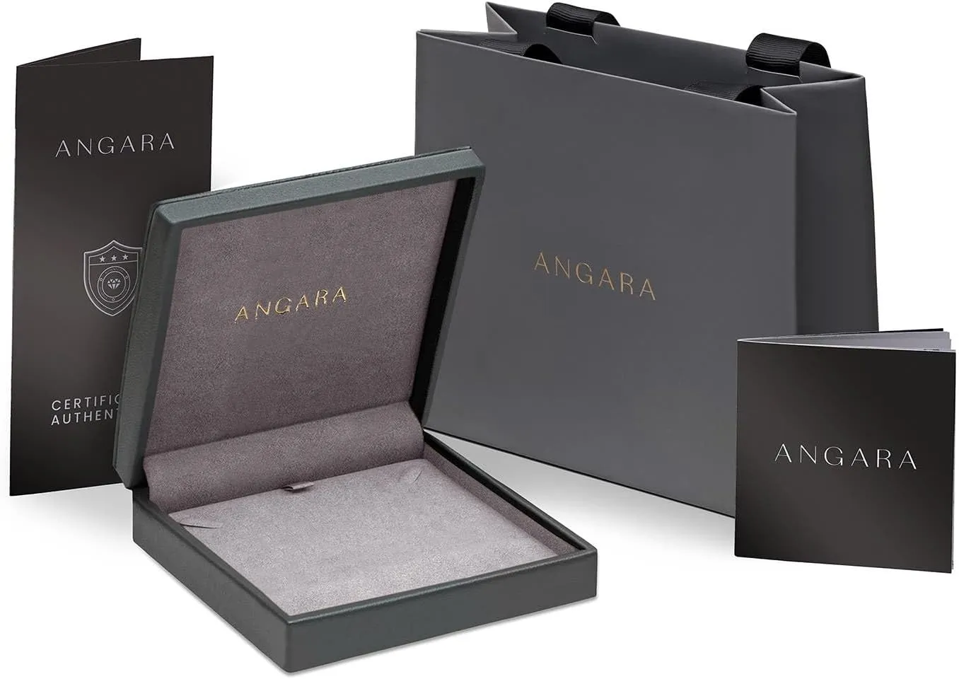 Angara Natural Bezel-Set Round London Blue Topaz Solitaire Pendant in Silver / 14K Solid Gold/Platinum | November Birthstone, Birthday, Engagement, Anniversary, Wedding Jewelry Gift for Women