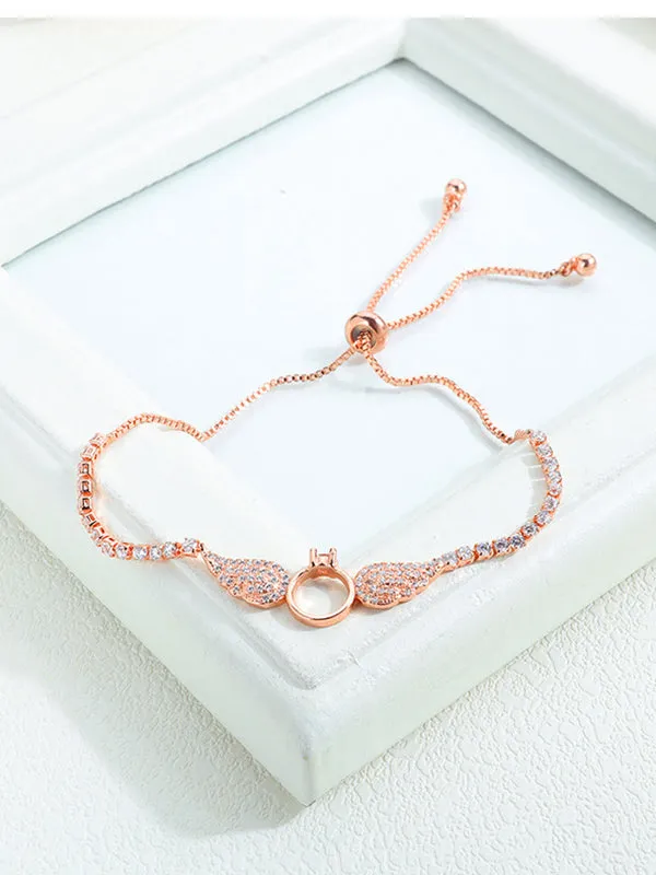 Angel Wings With Diamond Bracelet