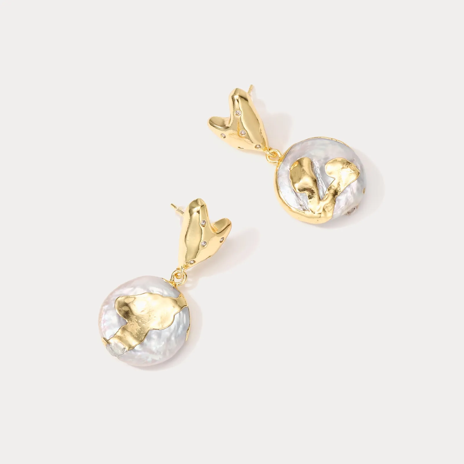 Antique Baroque Pearl Earrings