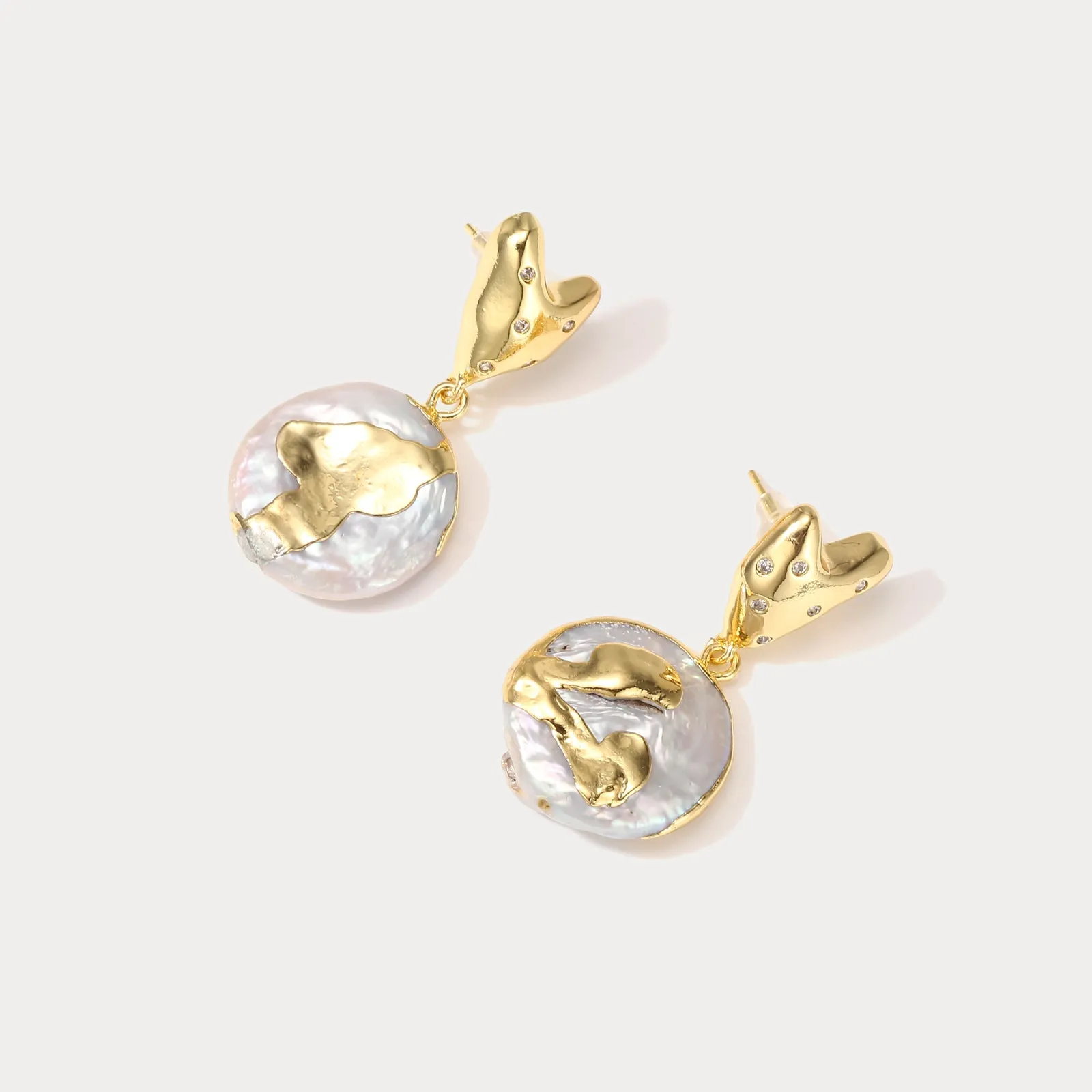 Antique Baroque Pearl Earrings