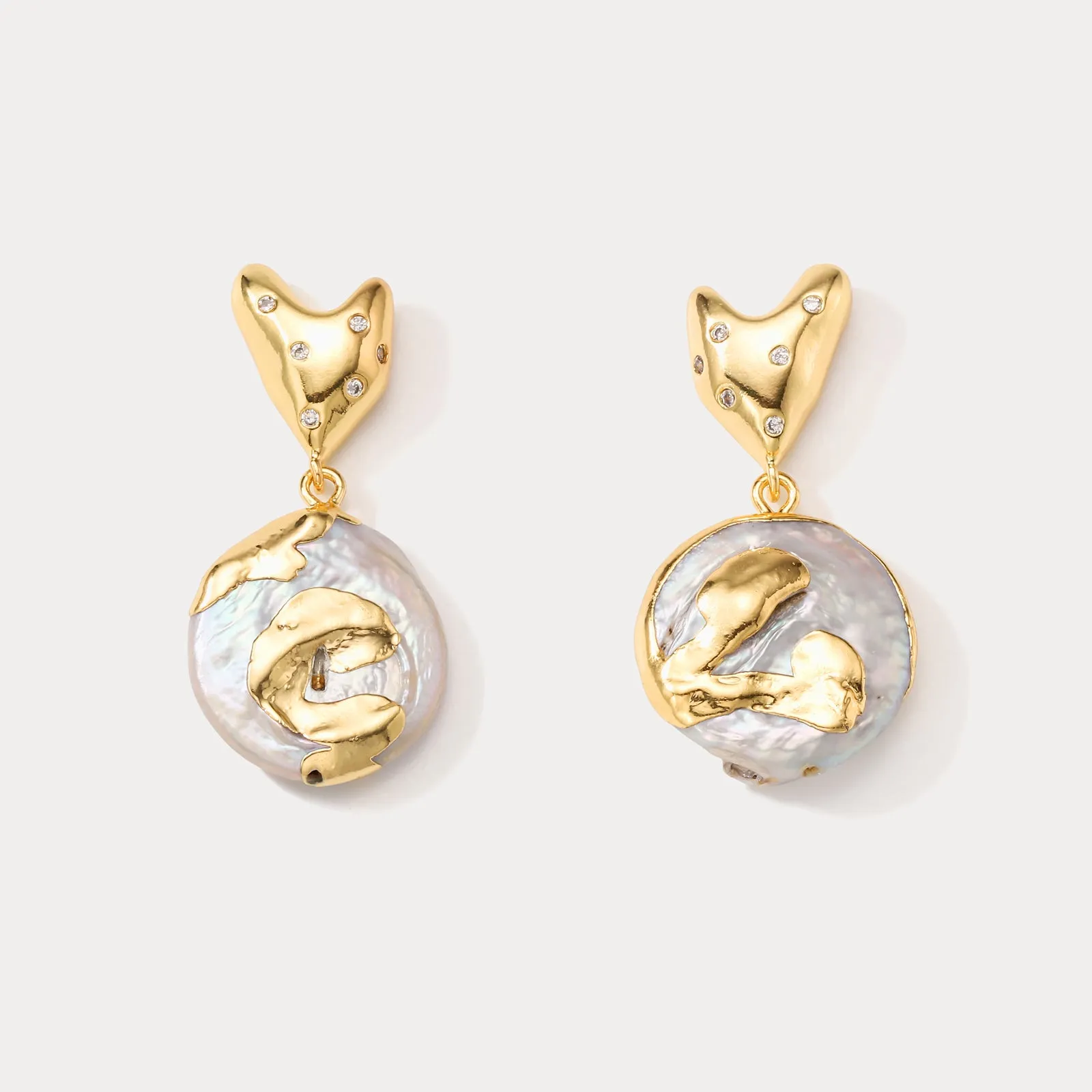 Antique Baroque Pearl Earrings