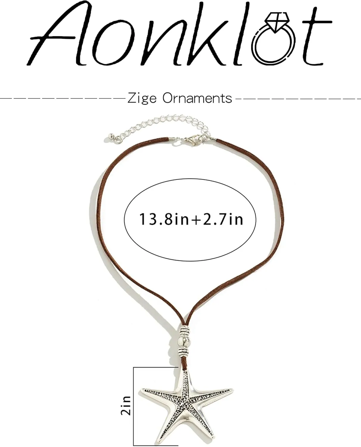 Aonklot Starfish Necklace Gold Seashell Charm Necklaces for Women Trendy Ocean Shell Accessories Beach Necklaces Summer Outfits for Women 2025 Vacation