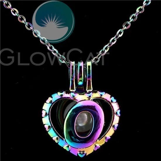  Aroma Pearl Cage Locket Necklace Kids, Women