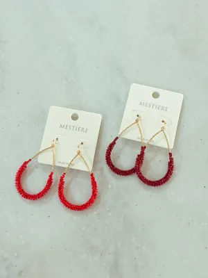 Aspen Beaded Teardrop Earrings