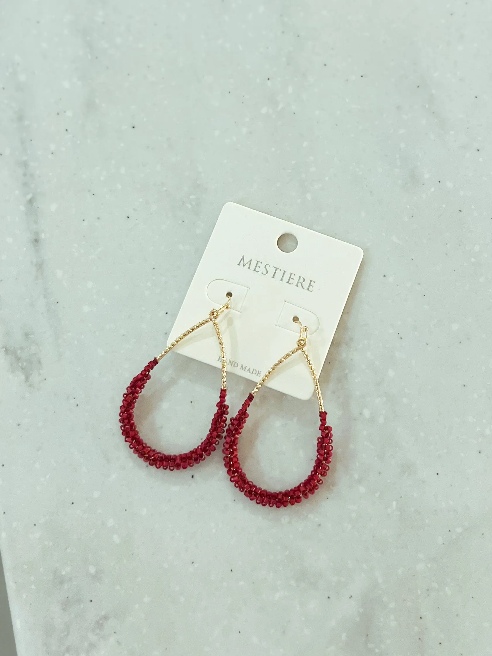 Aspen Beaded Teardrop Earrings