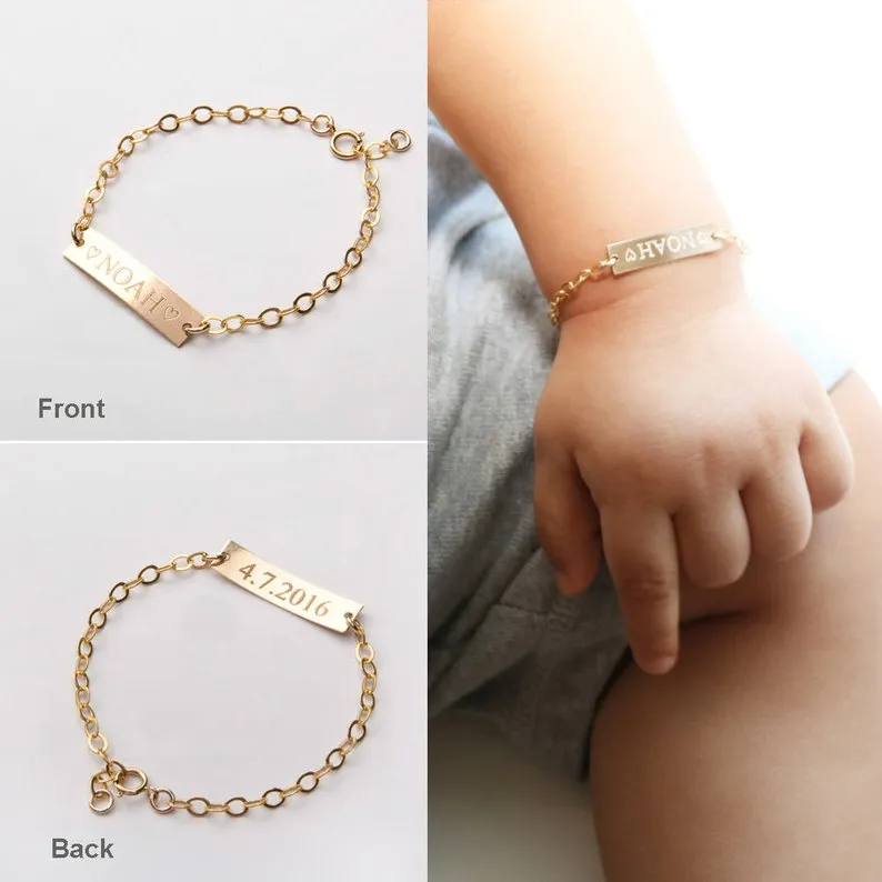 Baby Stainless Steel Adjustable Baby Child Bracelet