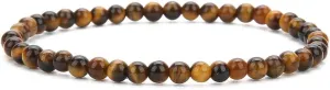BALIBALI 4MM Mini Gemstone Energy Bracelets Tiny Bracelet Natural Stone Statement Bracelet Charm Beaded Couples Bracelets