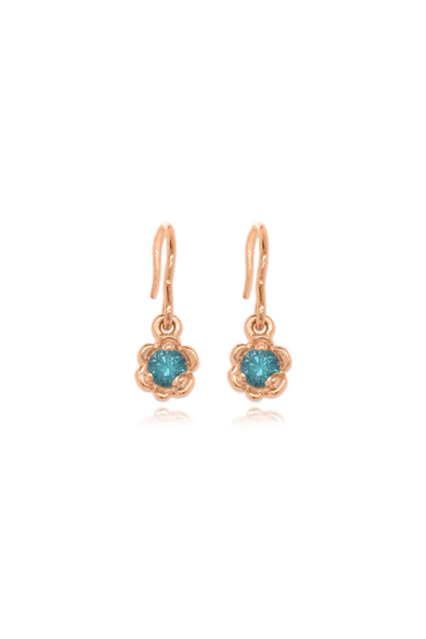 Barnacles ~ 3.5mm Gold Birthstone Earrings