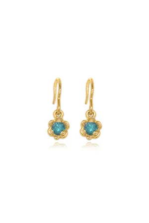 Barnacles ~ 3.5mm Gold Birthstone Earrings