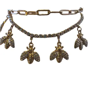 bee toggle rhinestone bracelet