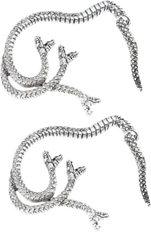BESTYASH Snake Shaped Cartilage Earrings Gothic Earrings Ear Cuff Studs for Women
