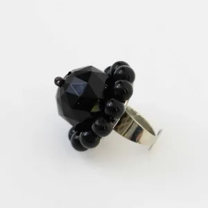 Black Gem Stone Ring