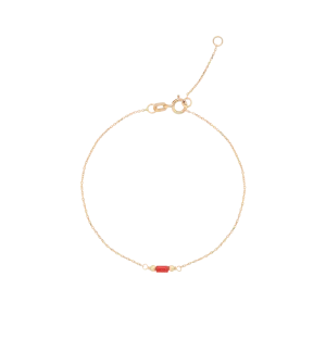 Blood Coral Bracelet 14K