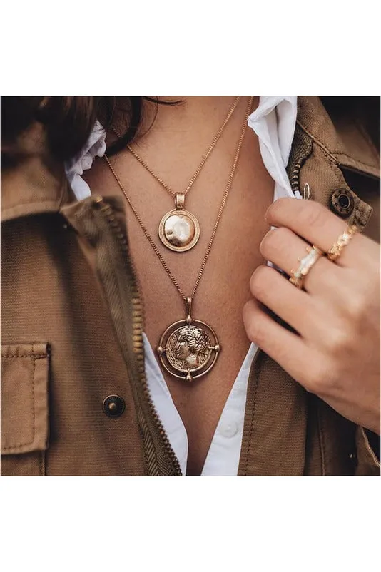 bohemian female double-layer necklace