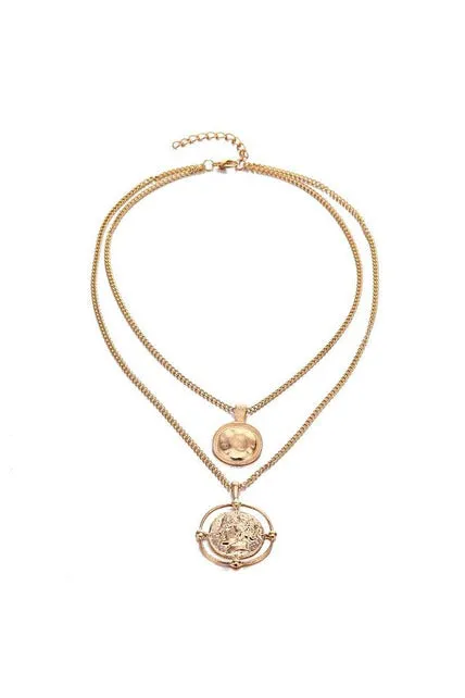 bohemian female double-layer necklace