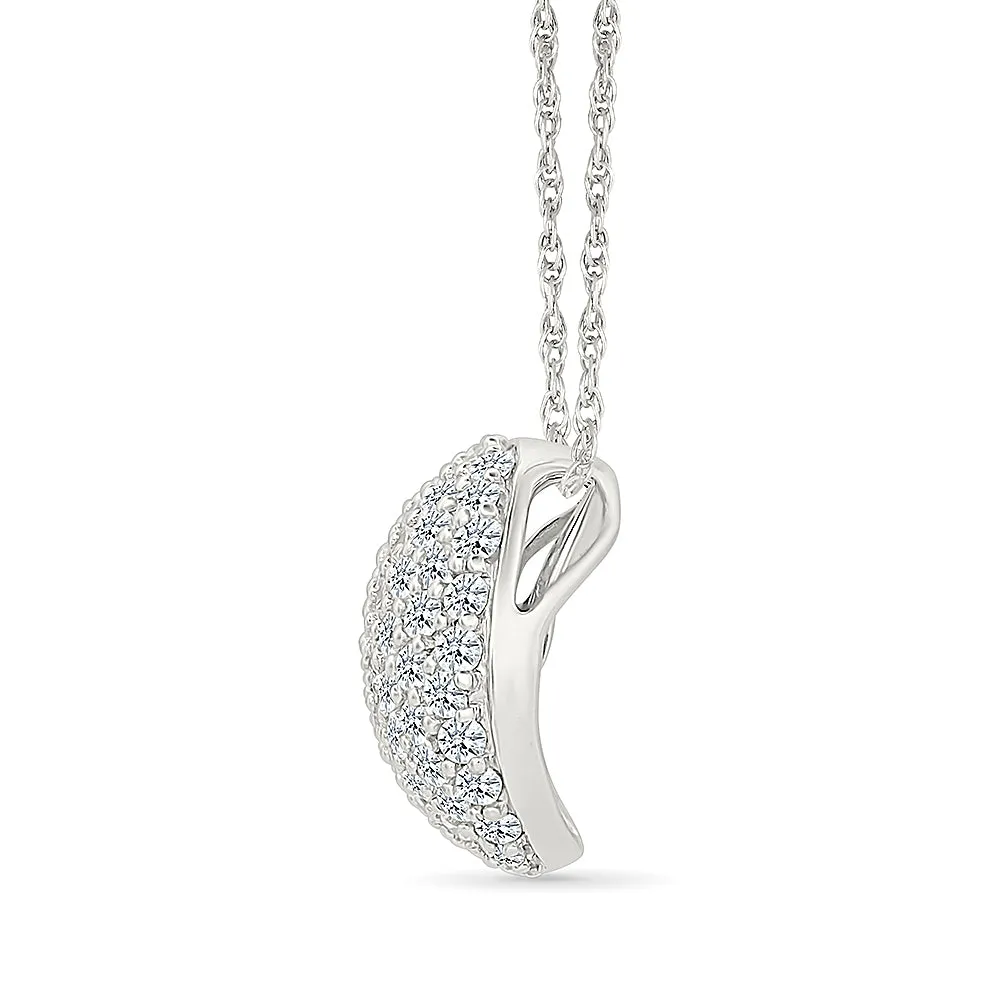 Bounded Diamond Circle Pendant