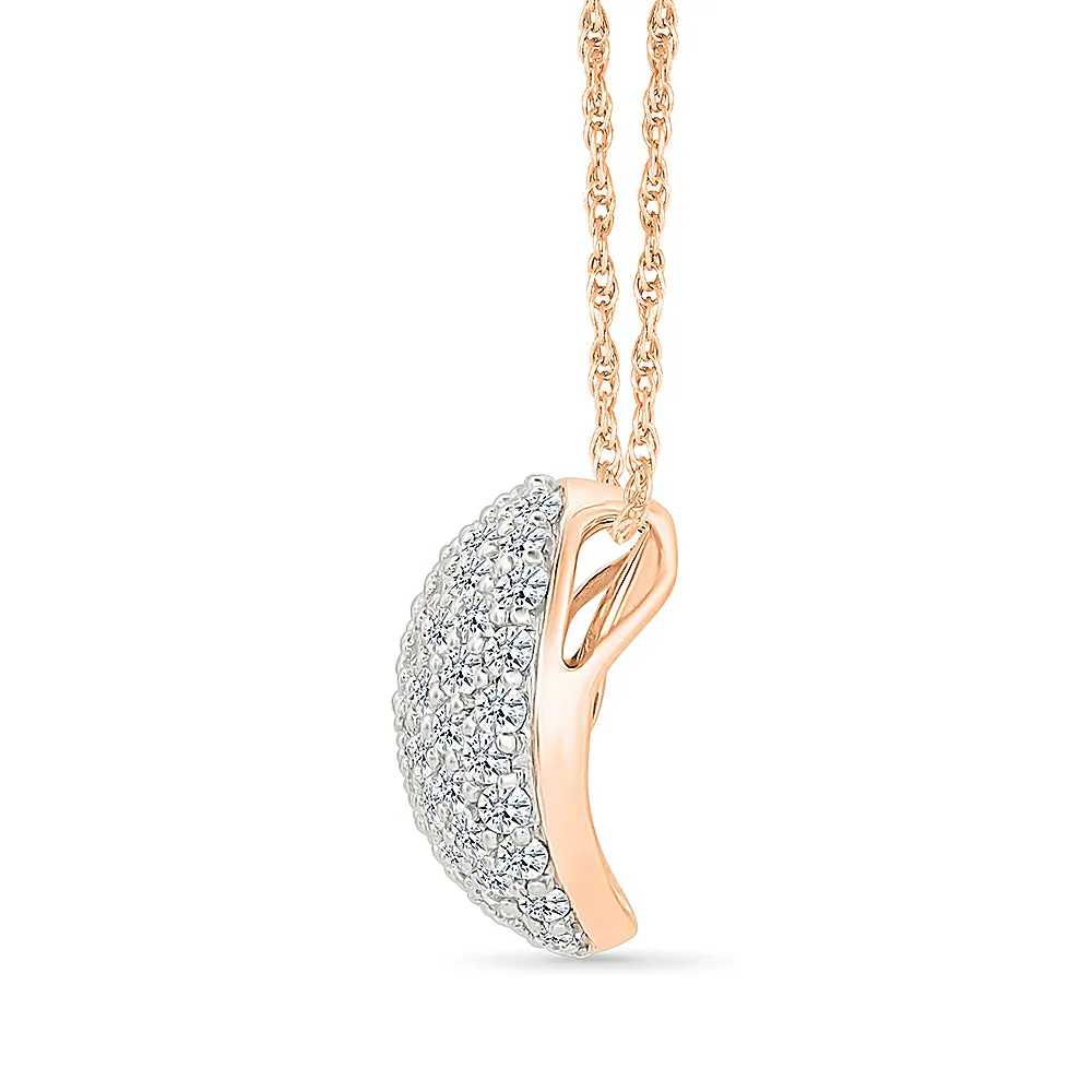 Bounded Diamond Circle Pendant