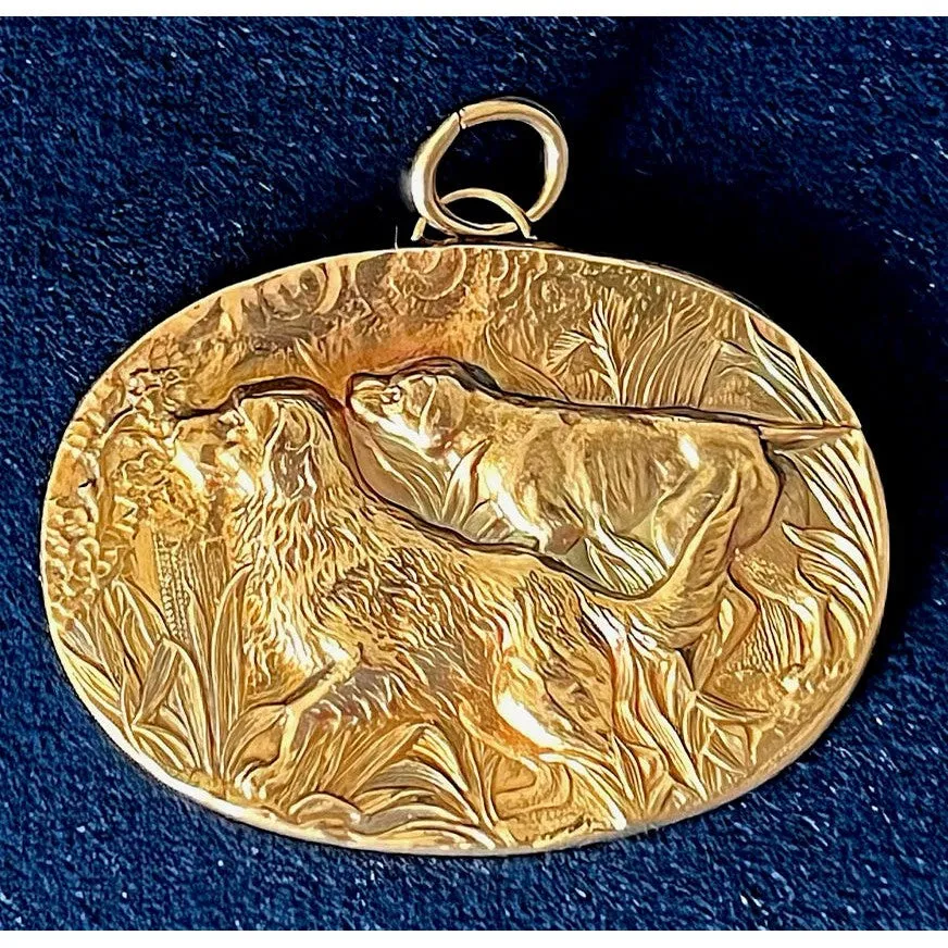 Brass Hunting Pendant